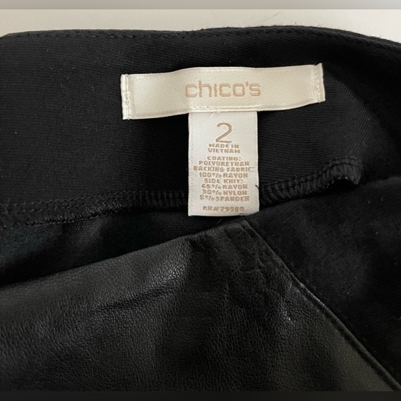 NWT Chico’s Women’s Faux Leather Mini Skirt. - Picture 5 of 6